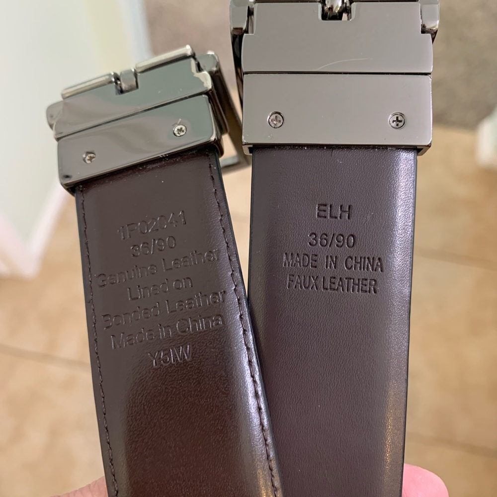 Two Perry Ellis Belts - Picture 2 of 3